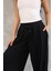 Osy Modal Yumuşak Dokulu Kumaş Şalvar Pantalon - Siyah -Vlmr 3