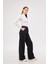 Iki Iplik Bol Paça Eşofman Pantalon - Siyah -Vlmr 1
