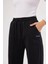 Iki Iplik Bol Paça Eşofman Pantalon - Siyah -Vlmr 5