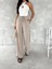 Ayrobin Oversize Kadın Pantalon - Bej -Vlmr 4