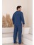 Erkek Selanik Önü Patlı Pamuklu Pijama Takımı | Lacivert 631 4