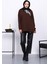 Kahverengi Fular Detaylı Yakalı Tunik 2