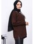 Kahverengi Fular Detaylı Yakalı Tunik 4