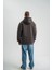Double Oversize Kapşonlu Nakışlı Sweatshirt - Füme -Vlmr 5