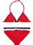 Kız Çocuk Parlak Kırmızı Üçgen Bikini Üstü 2