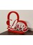 Love Yazılı Kalp Tasarımlı 3D Dekor – Sevgililer Günü Hediyesi 3