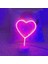 Kalp Tasarımlı Işıklı Neon LED Lamba 3