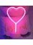 Kalp Tasarımlı Işıklı Neon LED Lamba 4
