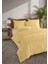 Chıc %100 Pamuk Ranforce Akay Sarı Ipliği Boyalı Nevresim Takımı Tek Kişilik - 160X220 cm 1