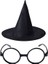 Harry Potter Büyücü Şapkası ve Harry Potter Büyücü Gözlüğü Siyah Renk 2