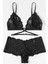 Kadın Siyah Özel Şık Sütyen Külot Takımı – Modern, Konforlu ve Günlük Kombinlere Uygun 3