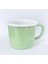 Dışı Yeşil Içi Beyaz Emaye Kupa Büyük 350ML 1
