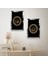 Gümüş Aynalı Pleksi Çerçeveli Siyah Arka Planlı Allah ve Muhammet Lafzı Ikili Mdf Tablo Seti 2