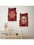 Gold Aynalı Pleksi Çerçeveli Kırmızı Arka Planlı Osmanlı Tuğrası Ikili Mdf Tablo Seti 2