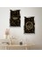 Gümüş Aynalı Pleksi Çerçeveli Siyah Arka Planlı Gold Işıltılı Dini Ikili Mdf Tablo Seti 2