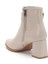 Bej Kadın Kalın Topuklu Bot Taş Tokalı Sivri Burun 5