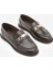 Kadın Loafer Makosen Tokalı Günlük Ayakkabı Zamira Kahve 5