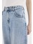 Baggy Fit Yüksek Bel Düz Paça Uzun Jean Pantolon D7964AX25SP 8