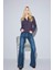 Mia Flare Fit Normal Bel Uzun Jean Pantolon 1