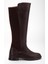 Kahverengi Kadın Çizme Düz Taban Streç Fermuarlı 3