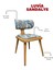Luvia Sandalye Natural Ahşap Modern Sandalye Hafif Şık Tasarım 1