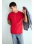 %100 Pamuk Boxy Fit Bisiklet Yaka Basic Düz Kısa Kollu Tişört D6070AX25SP 3