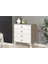 Torino Şifonyer Modern Tasarım 4 Çekmeceli Beyaz 73 cm Genişlik 81 cm Yükseklik 6