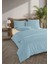 Chıc %100 Pamuk Ranforce Akay Mavi Ipliği Boyalı Nevresim Takımı Çift Kişilik - 200X220 cm 1