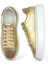Ravella Hakiki Deri Basic Gold Kadın Sneaker 4