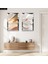 Gümüş Aynalı Pleksi Çerçeveli Beyaz Dekoratif Ikili Mdf Tablo Seti 1