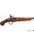 England 18TH Flintlock Pistol Koleksiyon Obje 37CM 1