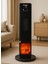 German 2701 L Black OLED Şömineli Ekran Dijital Göstergeli Kule Tipi Seramik Fanlı Isıtıcı 1