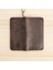 El Yapımı Hakiki Kahverengi Deri Erkek Cüzdan - Yakma Sanatı Dana Derisi Bifold Model - Sanatsal El Işçiliği Tasarım 2