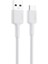 Aukey CB-CD30-WH Naylon Örgülü Usb-A Type-C Şarj Kablosu 0.9mt 1