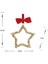 New Year Yılbaşı Star With Ribbon Ağaç Süsü 10X1X10 cm 2