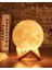 3D Ay Lambası Gece Lambası – Dokunmatik, Renk Değiştiren Dekoratif Masa Lambası (Ahşap Standlı) 1