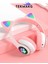 Stn-28 Kedi Kulaklı Kulaklık Pembe, Sevimli Kablosuz Bluetooth 5.0, Rgb LED Işıklı, Katlanabilir Kulaküstü Çocuk Kulaklığı 1