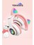 Stn-28 Kedi Kulaklı Kulaklık Pembe, Sevimli Kablosuz Bluetooth 5.0, Rgb LED Işıklı, Katlanabilir Kulaküstü Çocuk Kulaklığı 2