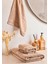 Towy Beige 100% Pamuk 3'lü Banyo Havlusu Seti 1