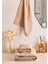 Towy Beige 100% Pamuk 3'lü Banyo Havlusu Seti 3