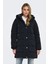 Onldixie Kapitoneli Regular Fit Kapüşonlu Uzun Mont Bayan Mont 15349120 1