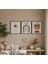3'lü Bohem Tablo Seti, Modern Minimalist 3 Parça Çerçeveli Duvar Dekoru Seti 1