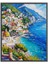 Amalfi Kıyısı Temalı Positano Kasabası Kanvas Baskı, Yağlıboya Efektli Sahil Tablo1 3