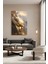 Lüks Altın Yansımalar Soyut Kanvas Tablo | Modern Geometrik Duvar Dekoru 1