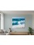Okyanus Dalgaları Manzarası Kanvas Tablo - Mavi Tonlarında Dinlendirici Tablo,plaj Temalı Tablo 3