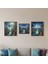 3'lü Çerçeveli Tablo Seti - Sihirli Manzara Tablo,3'lü Tablo Seti,salon ve Yatak Odası Tablo 1