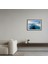 Buzul Gölü ve Turkuaz Su Çerçeveli Tablo | Arktik Manzaralı Mavi Beyaz Tonlarda Tablo 3