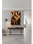 Altın ve Siyah Akışkan Desen Modern Kanvas Tablo 2