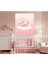 Kız Bebek Odası Kanvas Tablo, Sevimli Fil Kanvas Tablo Bebek Odası Pembe Tablo Kanvas 2