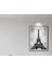 Modern Siyah Çerçeveli Siyah Beyaz Eyfel Kulesi Paris Tablosu 1